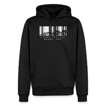 J’ai Grand Prix – Silhouette Auto Noire - Sweat à capuche Premium bio Homme - noir - Devant - Nico (187cm)