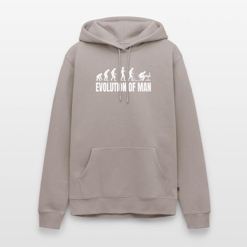 Evolution of Programmierer IT Computer Coder Männer Premium Bio Hoodie