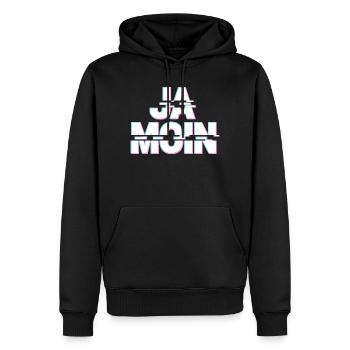 Ja Moin Norddeutschland Hamburg Gamer Meme Moin - Sweat à capuche Premium bio Homme - noir - Devant - Nico (187cm)