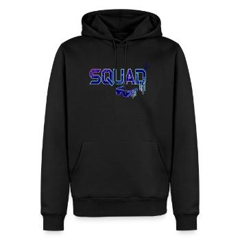Équipe de jeux de fête Squad Cyber Neon Goggles - Sweat à capuche Premium bio Homme - noir - Devant - Nico (187cm)