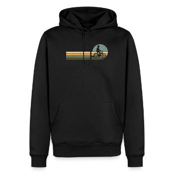 Mofa Moped Roller Mofafahrer Mofaroller - Männer Premium Bio Hoodie - Schwarz - Vorne - Nico (187cm)