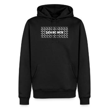 Berufung Schreiner - Männer Premium Bio Hoodie - Schwarz - Vorne - Nico (187cm)
