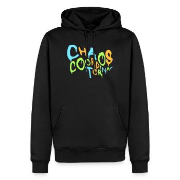 Coordinateur du Chaos Titre drôle Parents Teacher Logo - Sweat à capuche Premium bio Homme - noir - Devant - Nico (187cm)
