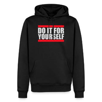 Do It For Yourself Inspirierend Selbstliebe Zitat - Männer Premium Bio Hoodie - Schwarz - Vorne - Nico (187cm)