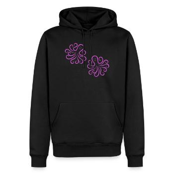 krake_2 - Sweat à capuche Premium bio Homme - noir - Devant - Nico (187cm)