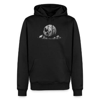 Tennis - Men’s Premium Organic Hoodie - black - Front - Nico (187cm)
