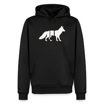 Fox - Men’s Premium Organic Hoodie - black - Front - Nico (187cm)