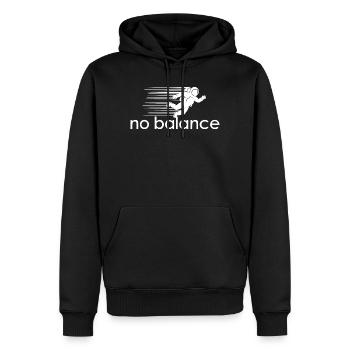 Sans équilibre, parodie drôle d’astronaute Design Space - Sweat à capuche Premium bio Homme - noir - Devant - Nico (187cm)