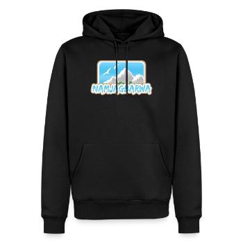 Gift for Namjagbarwa - Men’s Premium Organic Hoodie - black - Front - Nico (187cm)