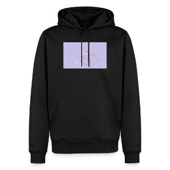 He didn't want to be late.... - Men’s Premium Organic Hoodie - black - Front - Nico (187cm)