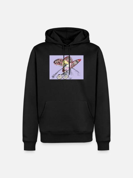 Der High-Fashion-Bürger - Männer Premium Bio Hoodie - Schwarz