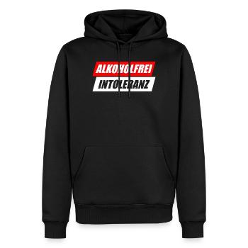 Alkoholfrei Intoleranz Biertrinker Bierliebhaber - Männer Premium Bio Hoodie - Schwarz - Vorne - Nico (187cm)