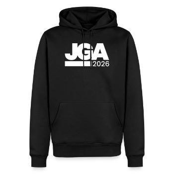 Jga 2026 Junggesellenabschied - Männer Premium Bio Hoodie - Schwarz - Vorne - Nico (187cm)