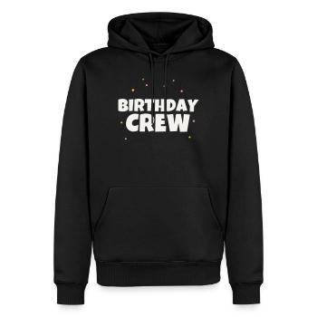 Groupe de célébration de l’équipe de l’équipe d’anniversaire - Sweat à capuche Premium bio Homme - noir - Devant - Nico (187cm)
