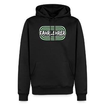 Fahrlehrer als Arbeitskollege - Männer Premium Bio Hoodie - Schwarz - Vorne - Nico (187cm)