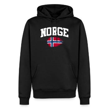 Norway Vacation Norge Fjords Travel Scandinavian - Männer Premium Bio Hoodie - Schwarz - Vorne - Nico (187cm)
