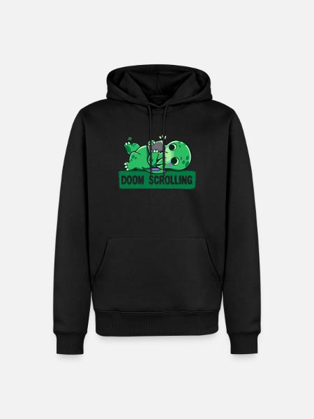 Doom Scrolling - Men’s Premium Organic Hoodie - black