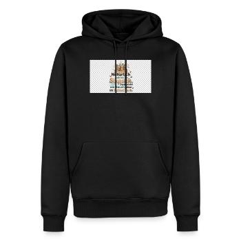 Natürlich Sixpack Kühlschrank Spruch - Männer Premium Bio Hoodie - Schwarz - Vorne - Nico (187cm)