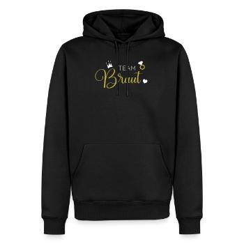 Team Braut - Männer Premium Bio Hoodie - Schwarz - Vorne - Nico (187cm)