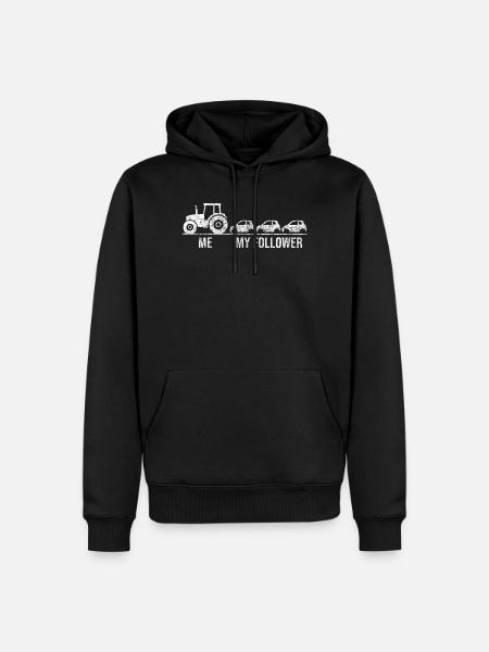 Tractor Pulls Car Chain - Men’s Premium Organic Hoodie - black