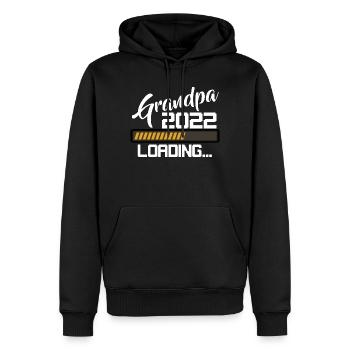 Grandpa Loading 2022 - Men’s Premium Organic Hoodie - black - Front - Nico (187cm)