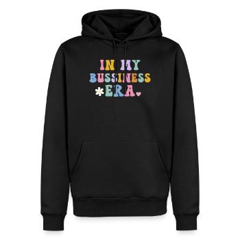 In My Business Era Entrepreneur - Men’s Premium Organic Hoodie - black - Front - Nico (187cm)