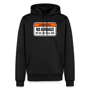 Dirt Bike Dirtfather Funny Biker Motocross-Moter - Männer Premium Bio Hoodie - Schwarz - Vorne - Nico (187cm)