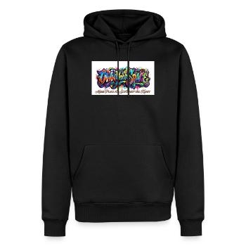 Own Room Graffiti Art - Men’s Premium Organic Hoodie - black - Front - Nico (187cm)