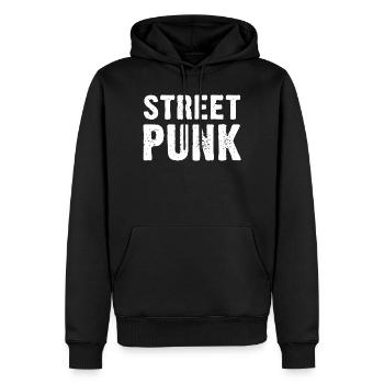 Street Punk - Männer Premium Bio Hoodie - Schwarz - Vorne - Nico (187cm)