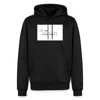 difference - Männer Premium Bio Hoodie - Schwarz - Vorne - Nico (187cm)