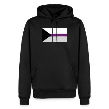 Demisexuelle Pride Flagge - Männer Premium Bio Hoodie - Schwarz - Vorne - Nico (187cm)