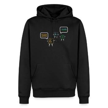 Chemielehrer Chemie Chemiker - Männer Premium Bio Hoodie - Schwarz - Vorne - Nico (187cm)