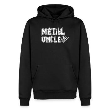 Metal Onkel Heavy Metal Geschenk für Onkel - Männer Premium Bio Hoodie - Schwarz - Vorne - Nico (187cm)