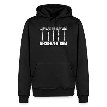 Rechenzentrum Gärtner Nerd Computer Spruch Garten - Männer Premium Bio Hoodie - Schwarz - Vorne - Nico (187cm)