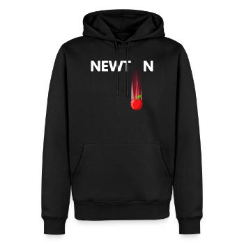 Explosion de pomme cramoisie - Sweat à capuche Premium bio Homme - noir - Devant - Nico (187cm)