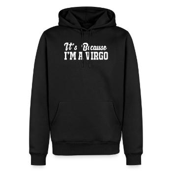 Sternzeichen Jungfrau - Männer Premium Bio Hoodie - Schwarz - Vorne - Nico (187cm)