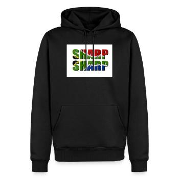 Aiguë dièsé - Sweat à capuche Premium bio Homme - noir - Devant - Nico (187cm)