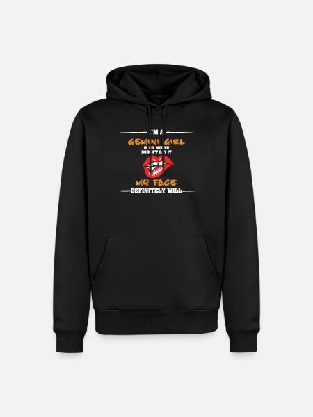 Sternzeichen Zwilling - Männer Premium Bio Hoodie - Schwarz