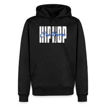 Hip Hop Culture - Männer Premium Bio Hoodie - Schwarz - Vorne - Nico (187cm)