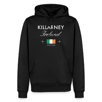 Killarney Coordonnées Irlande Souvenir de voyage - Sweat à capuche Premium bio Homme - noir - Devant - Nico (187cm)