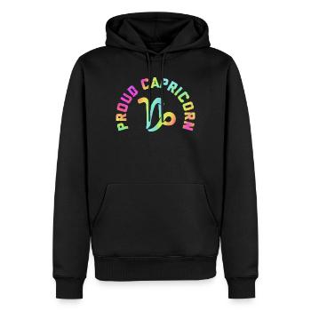 Sternzeichen Steinbock - Männer Premium Bio Hoodie - Schwarz - Vorne - Nico (187cm)