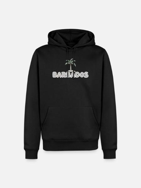 Urlaub Barbados - Männer Premium Bio Hoodie - Schwarz