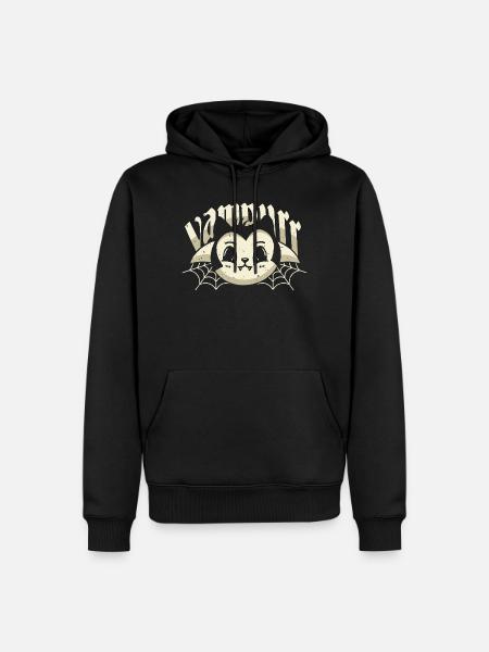 Vampurr - Männer Premium Bio Hoodie - Schwarz
