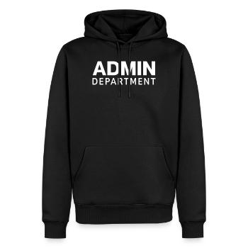 Typografie der Verwaltungsabteilung - Männer Premium Bio Hoodie - Schwarz - Vorne - Nico (187cm)