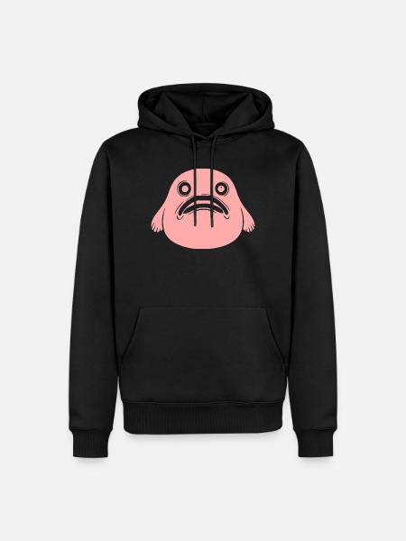 Blobfisch Fisch rosa Meeresfisch Geschenk - Männer Premium Bio Hoodie - Schwarz