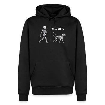 Well Shit Skeleton Lost Dog Walk Halloween - Männer Premium Bio Hoodie - Schwarz - Vorne - Nico (187cm)