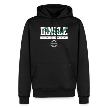 Dingle Irland Koordinaten Reise Souvenir - Männer Premium Bio Hoodie - Schwarz - Vorne - Nico (187cm)