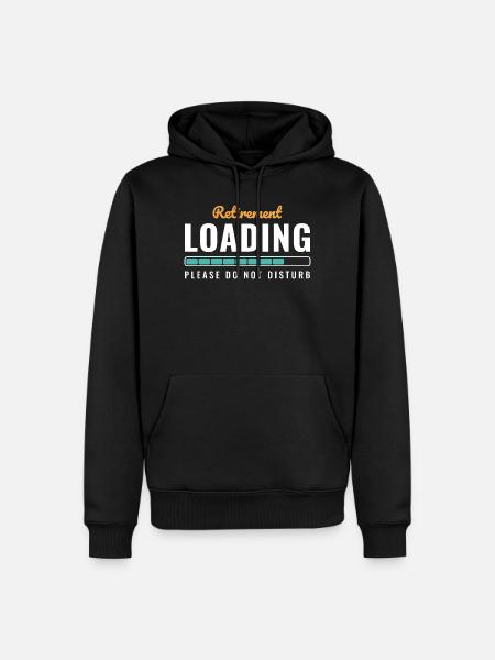 Ruhestand laden Bitte nicht stören - Männer Premium Bio Hoodie - Schwarz
