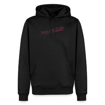 love is calling - Männer Premium Bio Hoodie - Schwarz - Vorne - Nico (187cm)
