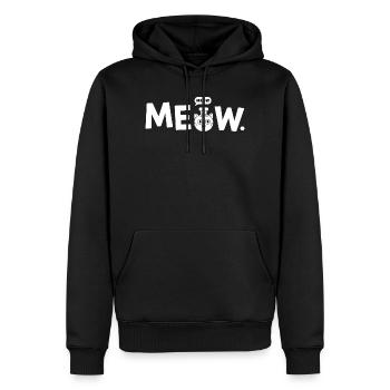 Miau Chef Katze - Männer Premium Bio Hoodie - Schwarz - Vorne - Nico (187cm)